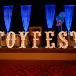 Toy Fest marquee letters