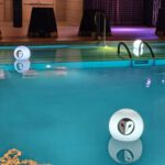 Rent a stunning LED pool orb for a magical ambiance.