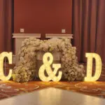 C & D marquee letters